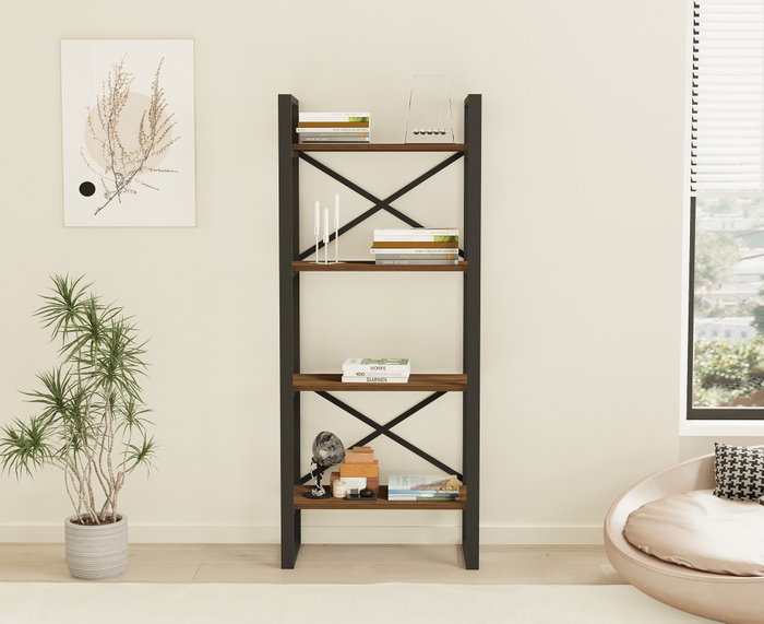 Hanah Home Alaro - Modern Estantería Nogal